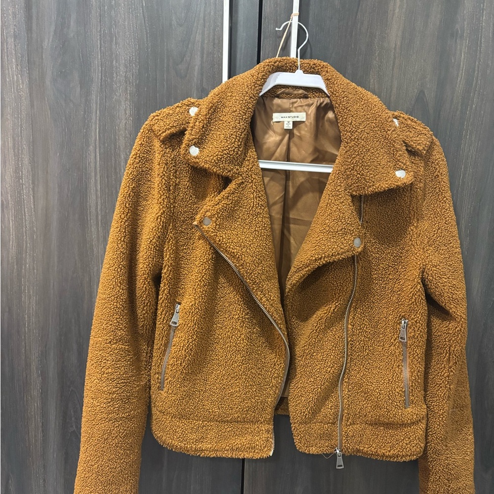 Max Studios Brown Teddy Jacket